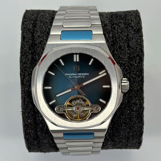 Reloj Automático PAGANI DESIGN Open Heart Blue (PDYS025)