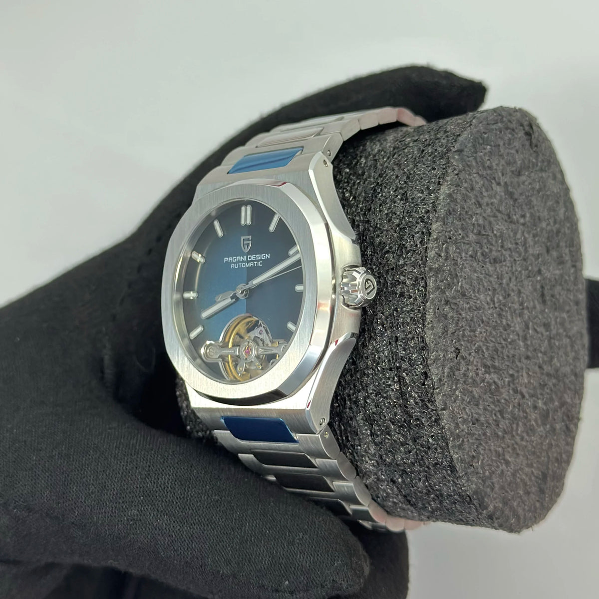 Reloj Automático PAGANI DESIGN Open Heart Blue (PDYS025)