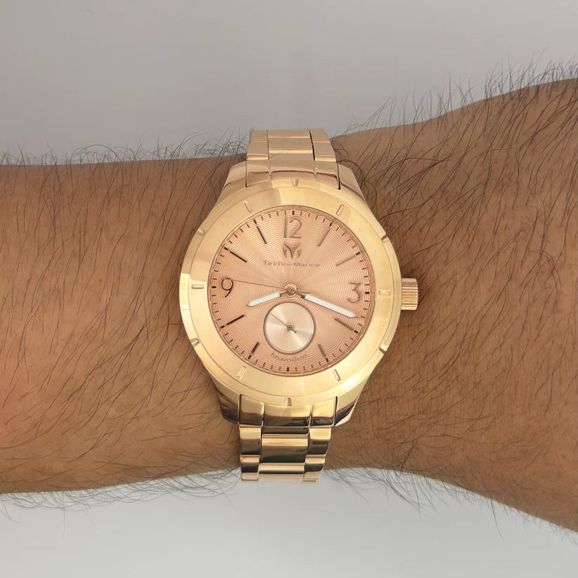 Reloj TechnoMarine Unisex MoonSun Rose Gold 42mm (TM-117031)