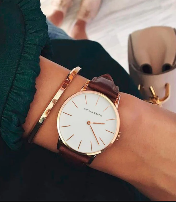 Reloj HANNAH MARTIN con Correa de Cuero para Dama - Imagen 3