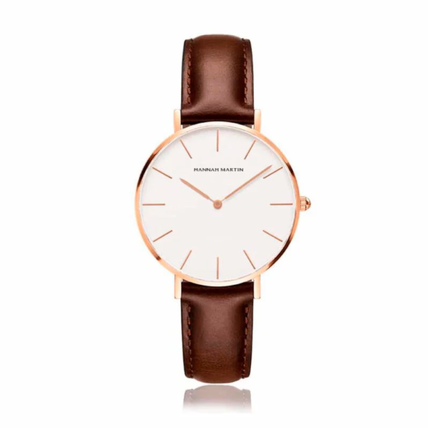 Reloj HANNAH MARTIN con Correa de Cuero para Dama