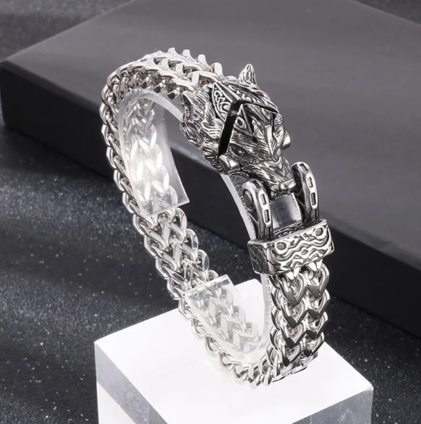 Pulsera Fongten Lobo Acero Inox 21.5cm