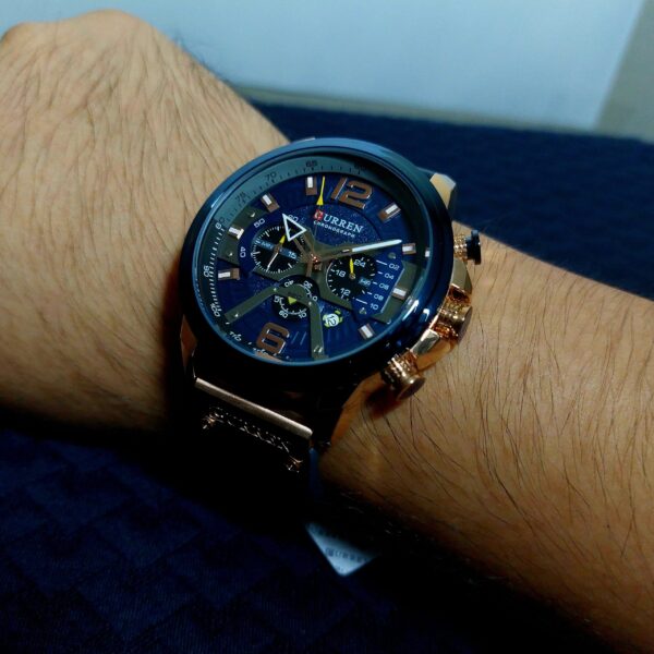 Reloj CURREN Blue Sport Cuero - Imagen 6