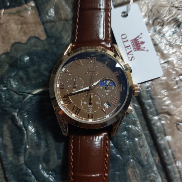 Reloj OLEVS Cuero Diseño Elegante - Imagen 5