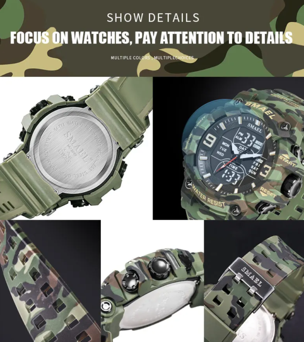Reloj SMAEL Deportivo Militar 8049B Original - Imagen 11