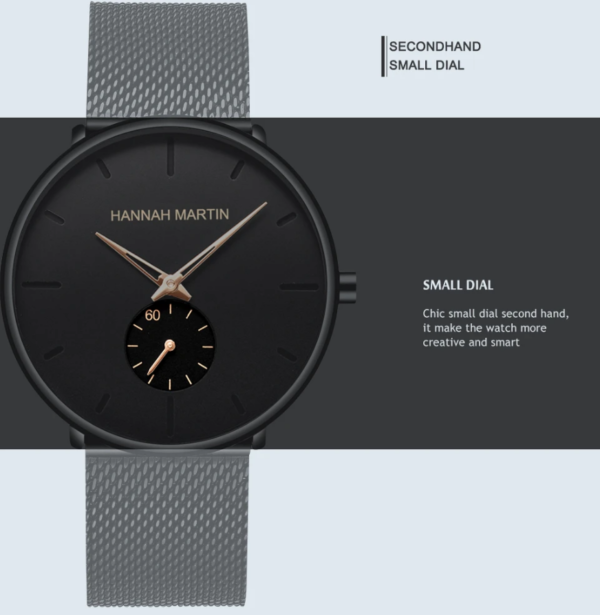 Reloj HANNAH MARTIN Estilo Minimalista - Imagen 7