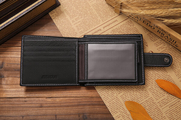 Billetera JINBAOLAI de Cuero Classic Elegant - Imagen 4