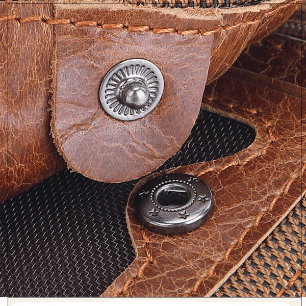 Billetera de Cuero con Doble Cremallera de Alta Calidad - Imagen 4