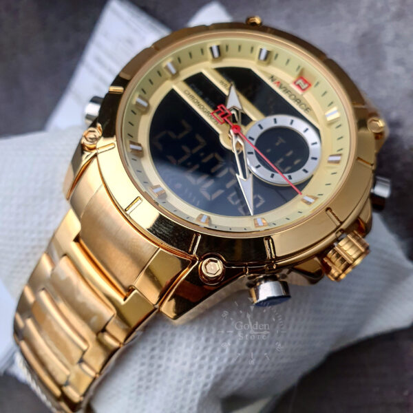 Reloj NAVIFORCE Golden Militar Original - Imagen 6