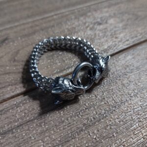 Pulsera de Lobo Acero Inoxidable
