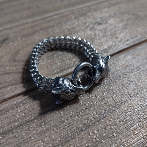 Pulsera de Lobo Acero Inoxidable