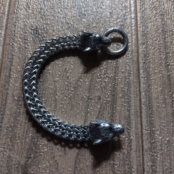 Pulsera de Lobo Acero Inoxidable - Imagen 2