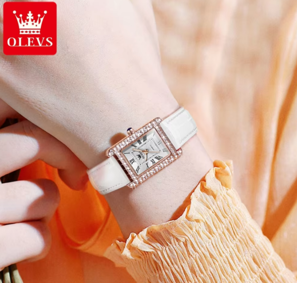 Reloj OLEVS Cuero Elegante - Imagen 3