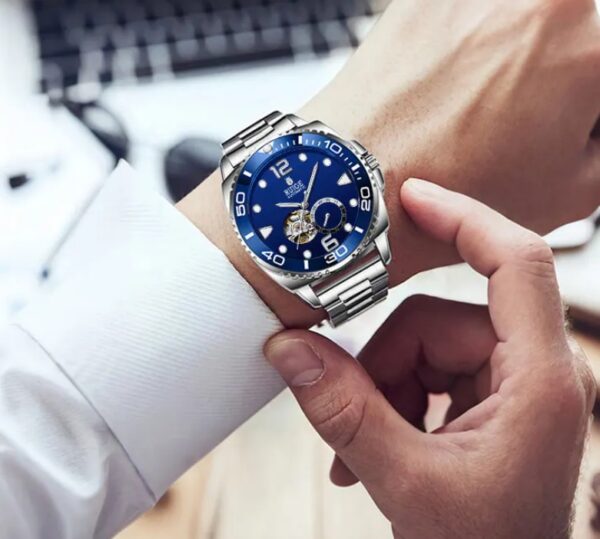 Reloj RUIGE Blue Skeleton Automático - Imagen 2