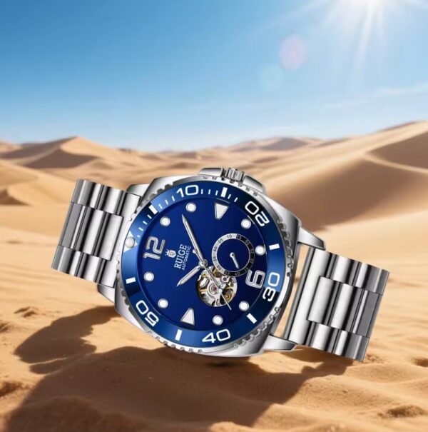 Reloj RUIGE Blue Skeleton Automático - Imagen 3