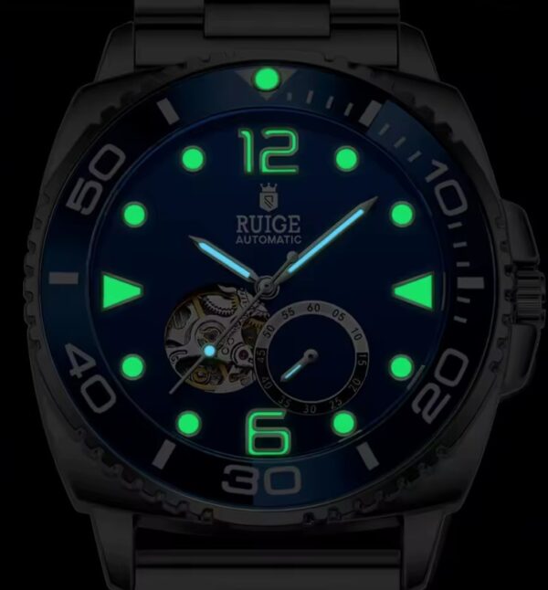 Reloj RUIGE Blue Skeleton Automático - Imagen 4