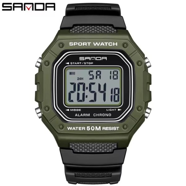 Reloj SANDA Verde Classic Digital