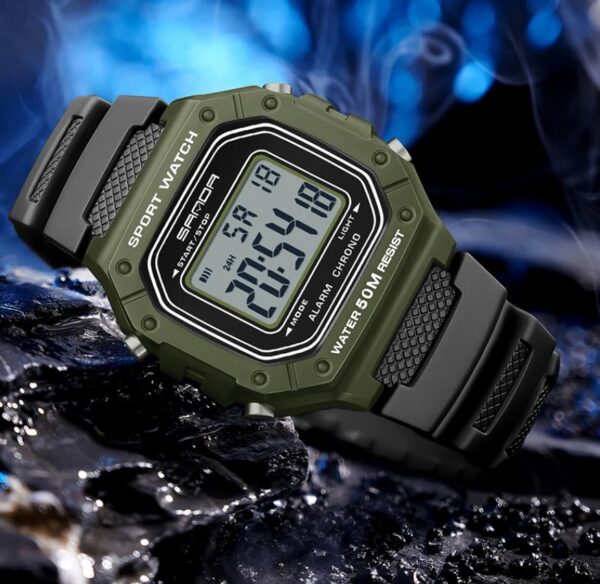 Reloj SANDA Verde Classic Digital - Imagen 3