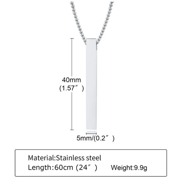 Collar de Pilar Barra 3D 60cm - Imagen 8
