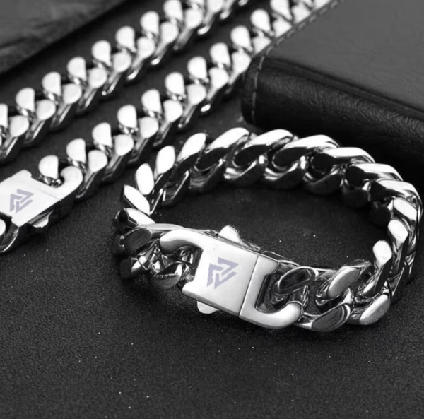 Pulsera Viking Cast de Cadena Cubana 21cm - Imagen 2