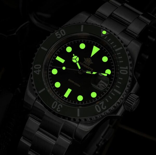 Reloj ADDIESDIVE Submarine 200M Green - Imagen 6