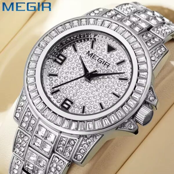 Reloj MEGIR Diseño Diamantes de Lujo - Imagen 3