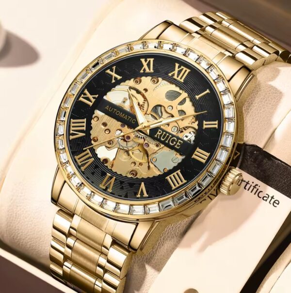 Reloj RUIGE Automatico Mecanico Imperial Gold - Imagen 2
